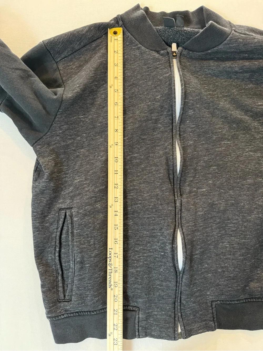 adidas Men’s Charcoal Zip-Up Track Sweater